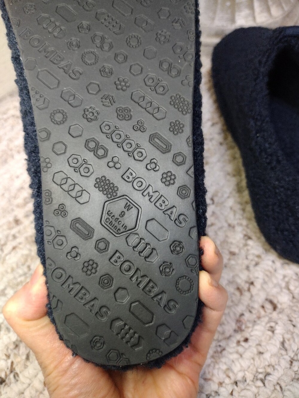 Bombas Women's Navy Sunday Slippers - Picture 6 of 7